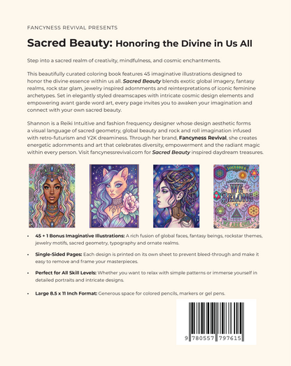 Sacred  Beauty Coloring Book: Honoring the Divine in Us All