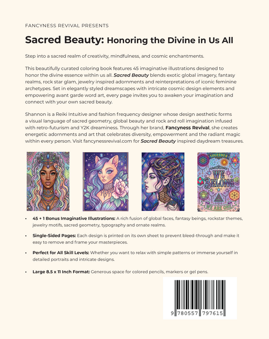 Sacred  Beauty Coloring Book: Honoring the Divine in Us All